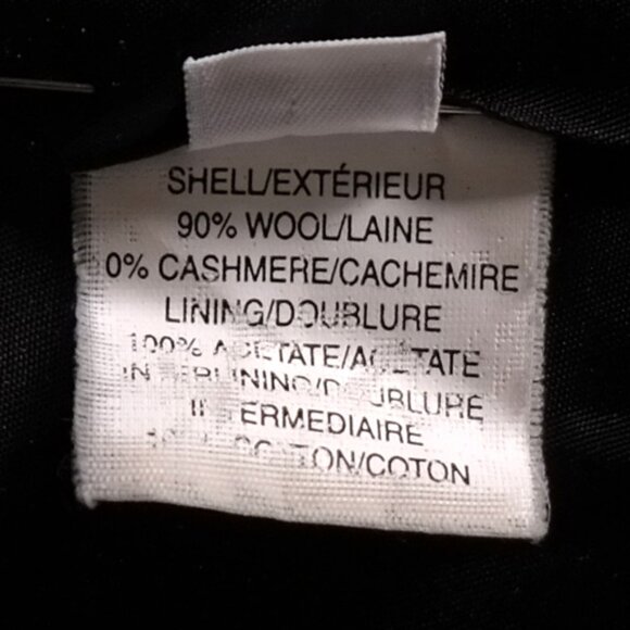 *SOLD* Mallia dark grey wool/cashmere midi winter coat - Picture 9 of 10